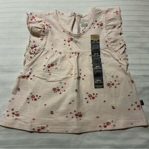 Toddler Girls' Floral Blouse - Light Pink